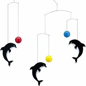 Flensted Dolphin Delphinarium Hanging Nursery Mobile Handmade NEW in box
